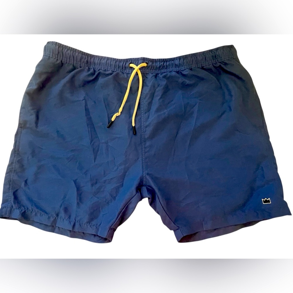 Crown & Ivy Blue Swim Shorts with Drawstring
